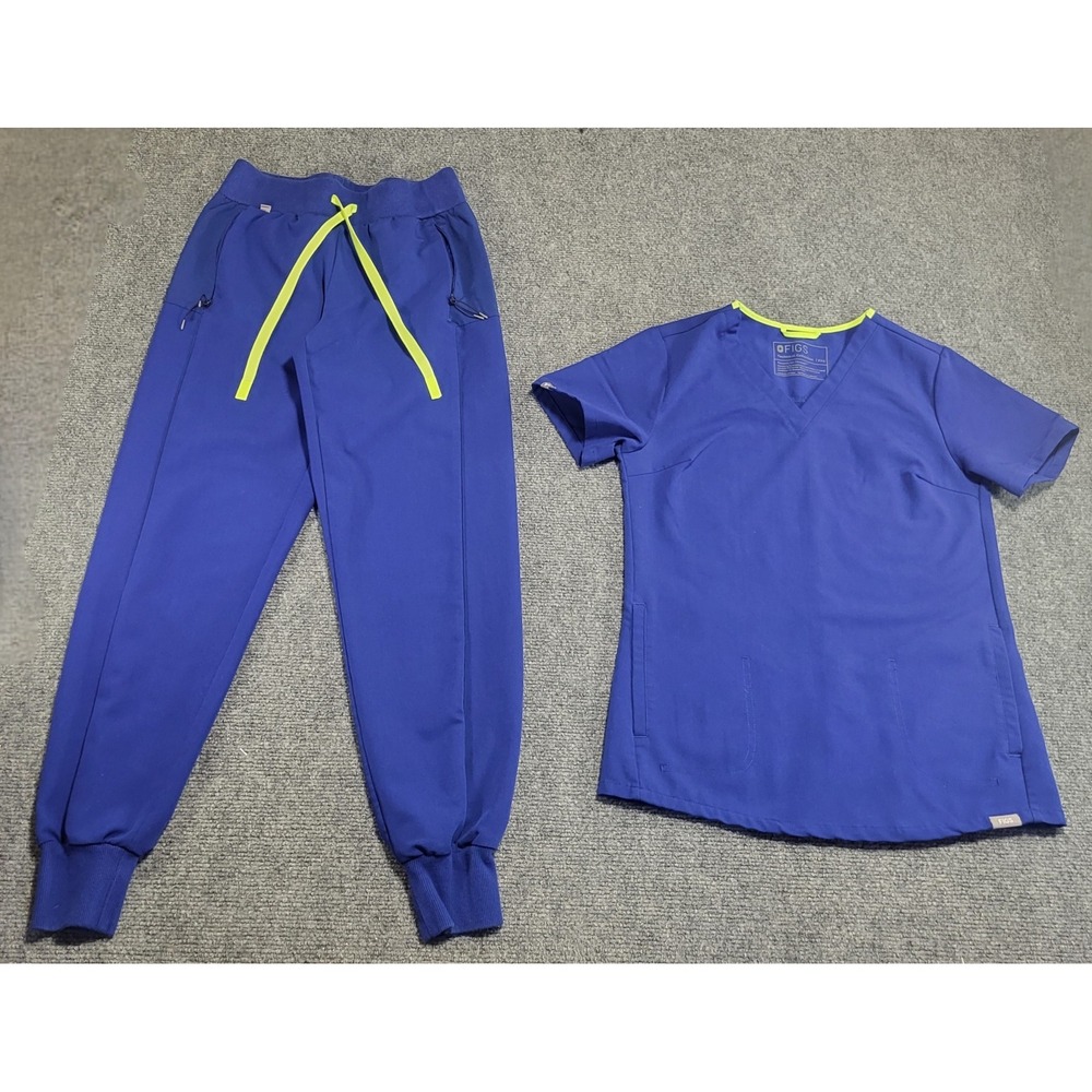 Figs Womens Technical Collection Zamora Jogger & Casma 3-Pocket Scrub Top Sz XXS